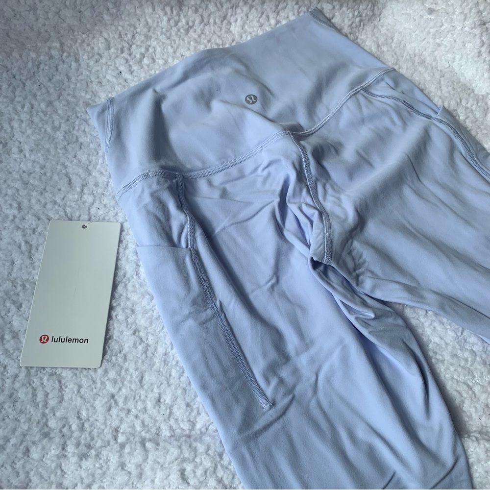 NWT Lululemon pastel blue high rise align 25’’ leggings pockets women’s size 6